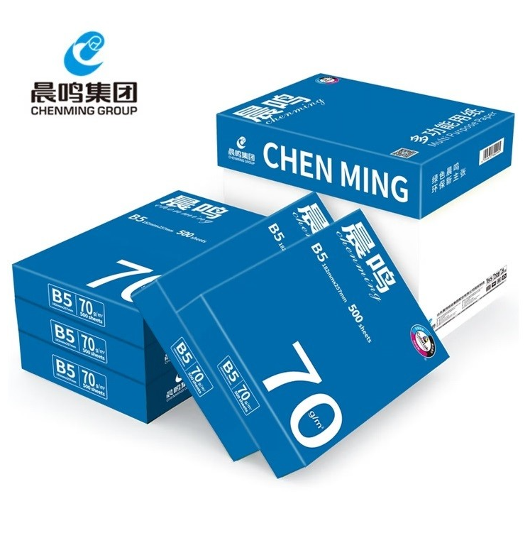 复印纸 晨鸣/Chenming 晨鸣 蓝晨鸣 B5 70g 8包 500张/包 白色