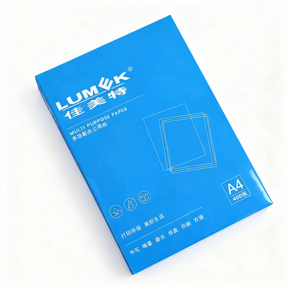 复印纸 LUMEK佳美特 无系列 A4 80g 1包 400张/包 白色